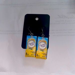 Mini brands custom earrings crystal light